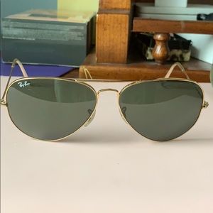Ray-Ban Aviators classic Green lense